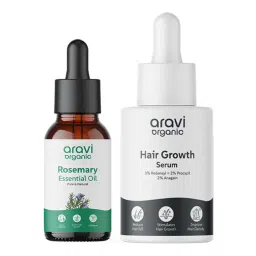 Aravi Organic Rosemary Oil And Hair Growth Serum Combo-picture-8
