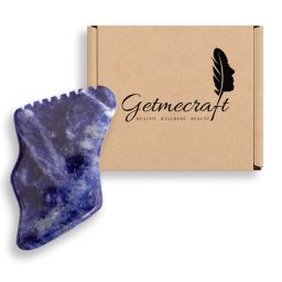 Getmecraft Sodalite Gua Sha Facial Massage Tool With Teeth Shape Sides And Ridges-image-68