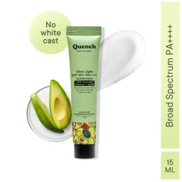 quench Vitamin E & Avocado Ultra Light SPF 50+ PA++++ Sunscreen for Glowing Skin-picture-7