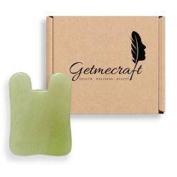 Getmecraft Green Jade Gua Sha Massage Tool (Rabbit Ear Shape)-image-62