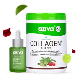 OZiva Glow Routine: Plant Based Collagen Builder + Youth Elixir Face Serum Combo-picture-18