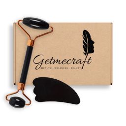 Getmecraft Black Obsidian Face Roller And Wing Shape Gua Sha Massage Tool Set-image-88
