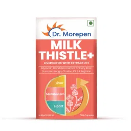 Dr. Morepen Milk Thistle+ For Liver Detox, Silymarin Milk Thistle Capsules, Liver Support-picture-42