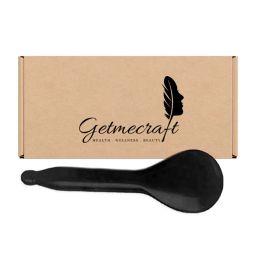 Getmecraft Black Obsidian Spoon Shape Gua Sha Massage Tool-image-36