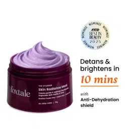 Foxtale De-Tan Skin Radiance Mask, With Lactic Acid, Brazilian Purple Clay & Kaolin Clay-picture-0