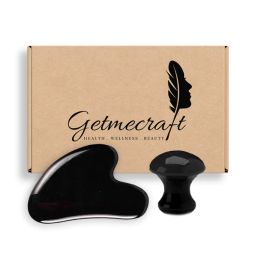 Getmecraft Black Obsidian Gua Sha And Mushroom Gua Sha Facial Massage Tool-image-81