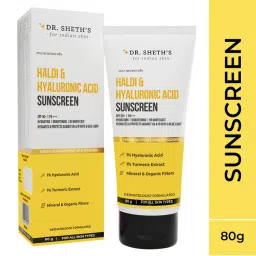Dr. Sheth'S Haldi & Hyaluronic Acid Sunscreen Spf 50+ Pa+++ For All Skin Type-picture-39