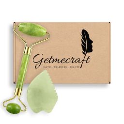 Getmecraft Jade Face Roller And Leaf Shape Gua Sha Massage Tool Set-image-80