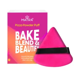 Matra Triangle Powder Puff Makeup Pizza Puff Sponge Finger Pad with Strap (Color May Vary)-picture-23