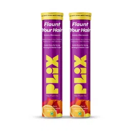 Plix Heavenly Hair With Natural Biotin Tablets - Orange Flavour - Pack of 2-picture-13
