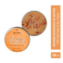 Nat Habit Desi Ghee & Honey Lip Balm, Orange Marigold Lip Butter for Lip Pigmentation & Chapped Lips-picture-3