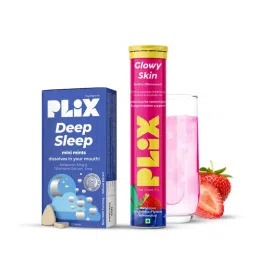 Plix Beauty Sleep Combo - Deep Sleep Mini Mints & Skin Glow Glutathione - Effervescent Tablets-picture-6