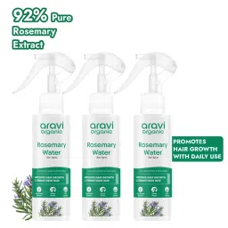 Aravi Organic Rosemary Water Hair Spray - Pack Of 3-picture-34