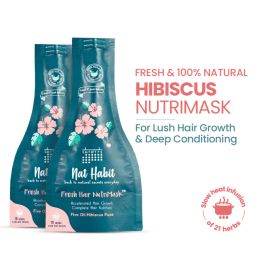 Nat Habit Hibiscus Hair Mask with Argan Oil and Peanut Protein for Hair Growth, Shine & Smoothening-picture-27