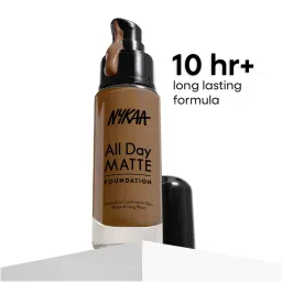Nykaa Cosmetics All Day Matte Long Wear Liquid Foundation With Pump-picture-2