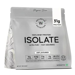Wellbeing Nutrition Whey Protein Isolate, 31g Protein, 4B CFU Probiotics, UnFlavoured-picture-1