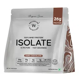 Wellbeing Nutrition Whey Protein Isolate, 26g Protein, 4B CFU Probiotics, Dark Chocolate-picture-11