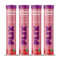 Plix Collagen Builder Bubbly Effervescent Tablets Vitamin C & E for Hydrated Skin & Anti-Aging-picture-30