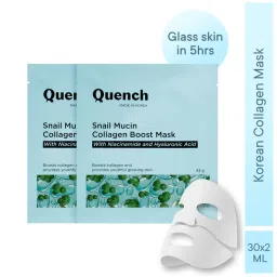 Quench Snail Mucin Collagen boost Mask - Pack Of 2-picture-4