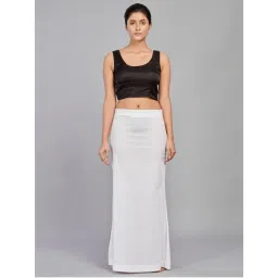I AM BY DOLLYJAIN Cotton Lycra D'coat White-image-82
