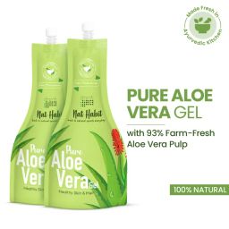 Nat Habit Fresh Pure Aloe Vera Gel for Healthy Skin & Hair, Oil Free Moisturizer and Dandruff Rescue-picture-44
