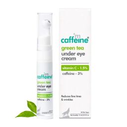 MCaffeine Vitamin C Green Tea Under Eye Cream with 3% Caffeine to Reduce Fine Lines & Dark Circles-picture-2