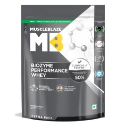 MuscleBlaze Biozyme Performance Whey Protein - Rich Chocolate - Refill Pack-picture-37