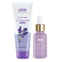 nykaa skin Nykaa Naturals Calming Face Wash + Skin Potion Dull & Dry Skin Facial Oil Combo-picture-45