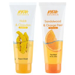 nykaa skin Nykaa Naturals Radiant & De-tanning Face Wash Combo-picture-0