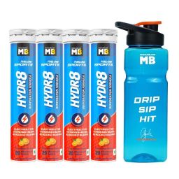 MuscleBlaze Fuel One Sports Hydr8 Tablets - Zesty Orange (Pack Of 4) With Sipper-picture-6