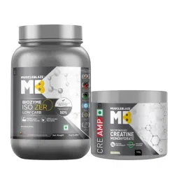 MuscleBlaze Biozyme Iso-Zero (Ice Cream Chocolate,1 kg) & Creatine Monohydrate CreAMP 100gm Combo-picture-14