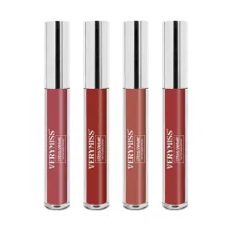 VERYMISS Set Of 4 Long Stay Velvet Matte Non Transfer Lip Color Combo 1-picture-27