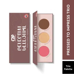 C2P Pro Celestial 3 in 1 Blush Contour Highlighter Face Palette Highly Pigmented (Back to L.A)-picture-46