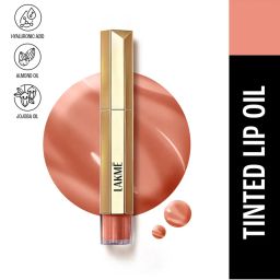 Lakme 9to5 Overtime Shine Hydrating Tinted Lip Gloss Oil with Hyaluronic Acid-picture-2