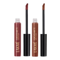 Lakme Forever Matte Nude Dream + Nude Twist Liquid Lip Color Dream Combo-picture-13