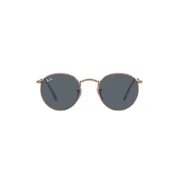 Ray-Ban Rose Gold Sunglasses 0RB3447 Round Rose Gold Frame Blue Lens (50)-picture-30