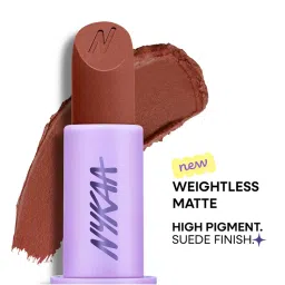 nykaa cosmetics Nykaa Superlight Powder Matte Feathertouch Lipstick with High Pigment-picture-12
