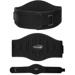 Strauss Weight-Lifting Gym Belt Waist Support (Black)-picture-16