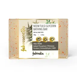 fabindia Fabessentials Neem Tulsi Glycerin Bathing Bar-picture-1