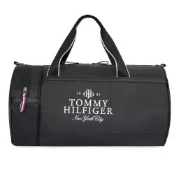 tommy hilfiger accessories Tommy Hilfiger Unisex Deming Black Duffel Gym Bag-picture-10