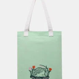 VERO MODA Women Printed Green Tote Bag-picture-5