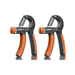 Strauss Orange & Black Adjustable Strengthener Hand Grip (Pack of 2)-picture-26