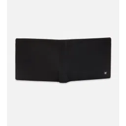 Louis Philippe Men Black Textured Leather Wallet-picture-4