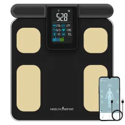 HealthSense Full Body Composition Monitoring 8 Electrode BMI Weight Machine BS 200-picture-17