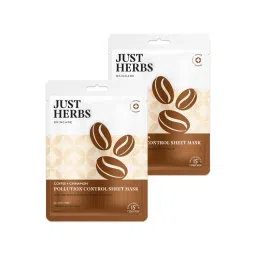 Just Herbs Coffee Plus Cinnamon Pollution Control Face Sheet Mask - Pack of 2-picture-13