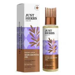 Just Herbs Hair Growth Oil With Rosemary & Castor-picture-16