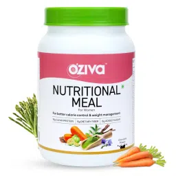 OZiva Nutritional Meal Women for Weight Management, High in Protein with Ayurvedic Herbs, Chocolate-picture-39