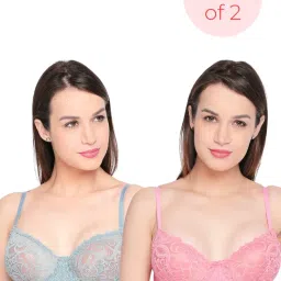 bodyline Skims Wired Low Demi Coverage Lace Bra (Pack of 2)-picture-16