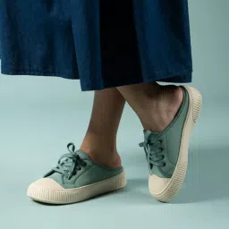 Theater Women Elves Light Green Lace Ups Sneakers-picture-32