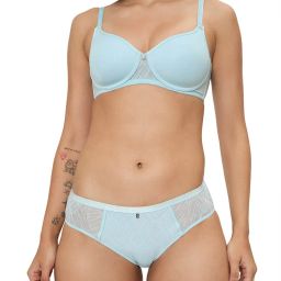 Triumph Blue Triumph Fancy Shimmer Midi Brief with Medium Coverage-picture-9